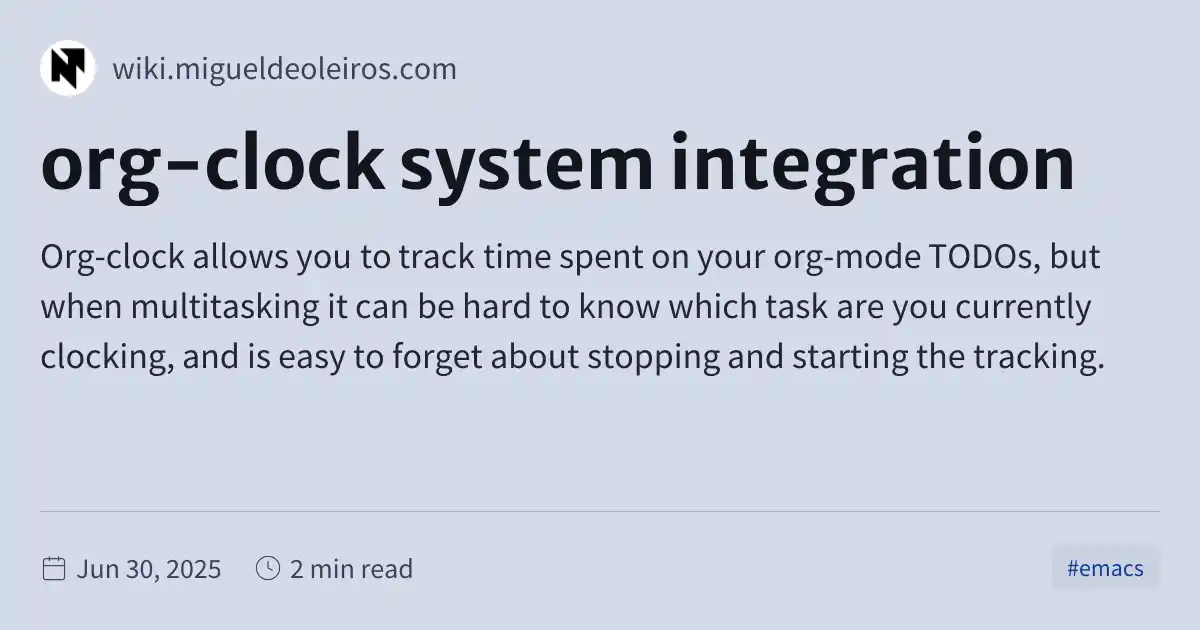 Springhead Time Clock Integration org-clock system integration